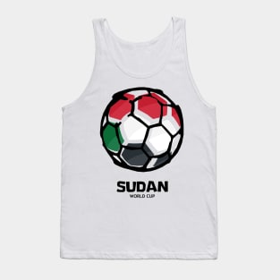 Sudan Football Country Flag Tank Top